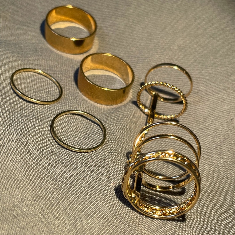 5PCS all finger rings set